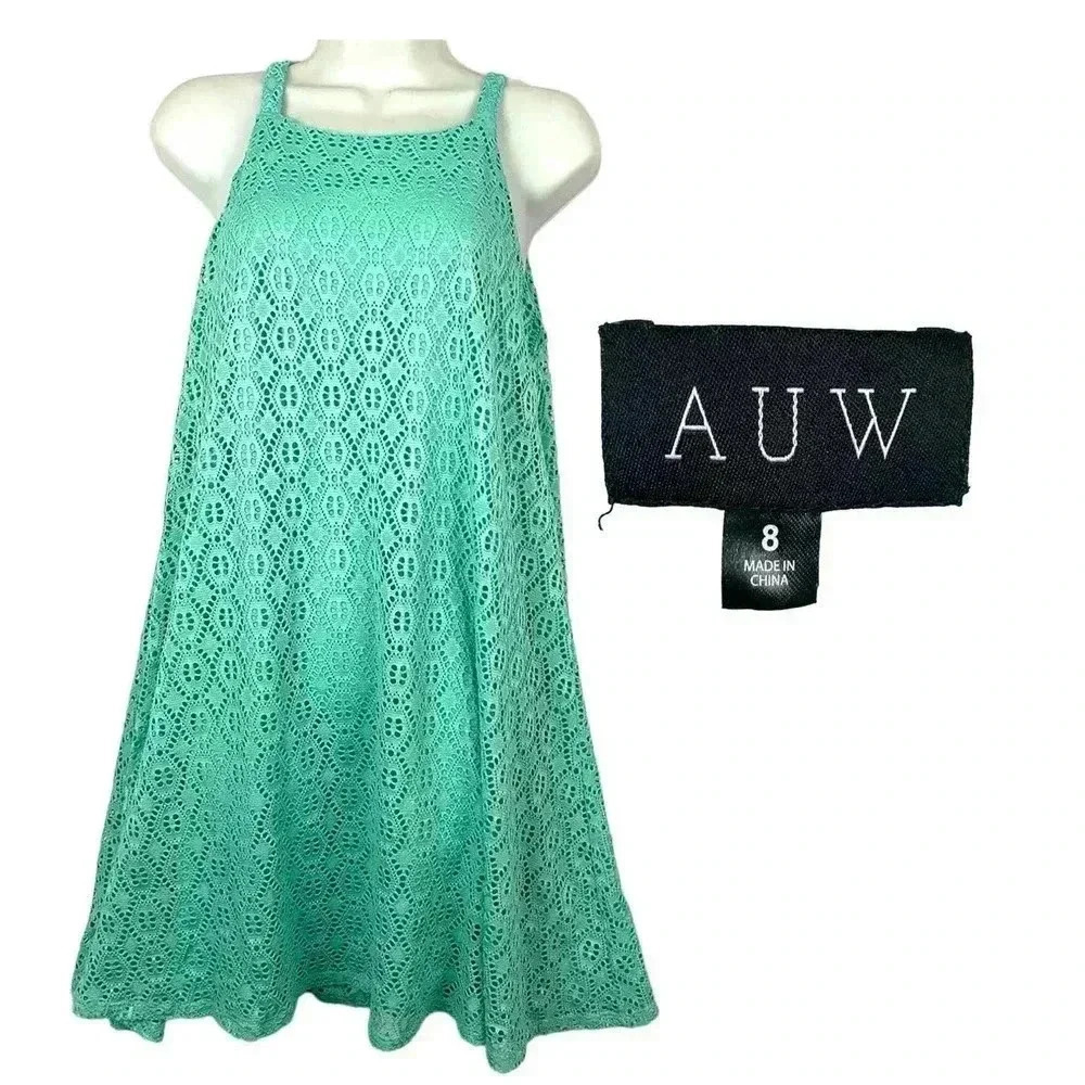 Mint Green Trapeze Dress Sz 8 Women's Lined Sleeveless‎